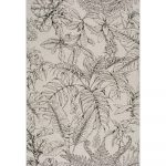 Krémovobiely vonkajší koberec Universal Tokio Leaf, 160 x 230 cm