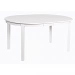 Biely rozkladací jedálenský stôl Rowico Wittskar, 150 × 107 cm