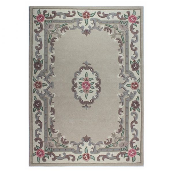 Béžový vlnený koberec Flair Rugs Aubusson, 120 × 180 cm