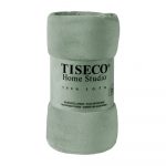 Zelená mikroplyšová deka Tiseco Home Studio, 220 x 240 cm