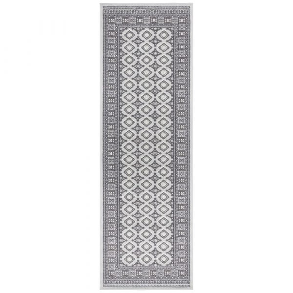 Sivý koberec Nouristan Sao Buchara, 80 x 250 cm