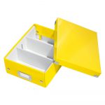Žltá škatuľa s organizérom Leitz Office, dĺžka 28 cm