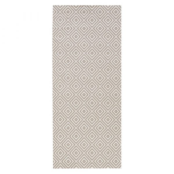 Sivý vonkajší koberec Bougari Karo, 80 × 150 cm