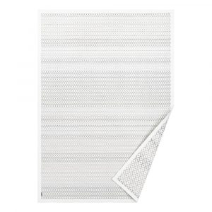 Biely vzorovaný obojstranný koberec Narma Tsirgu, 160 × 100 cm