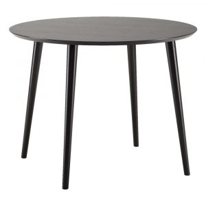 Čierny jedálenský stôl Woodman Cloyd, ø 100 cm