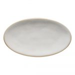 Biely kameninový tanier Costa Nova Roda, 22 x 12,7 cm