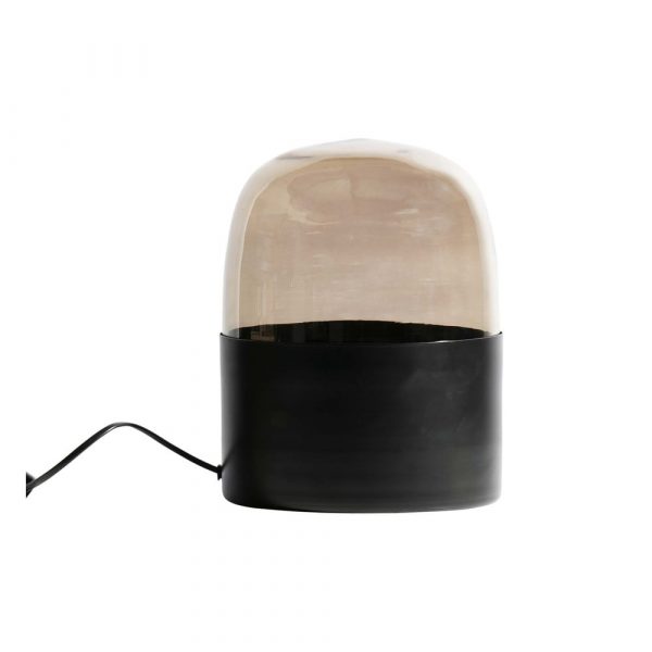 Čierna stolová stojaca lampa BePureHome Dome, ø 22 cm