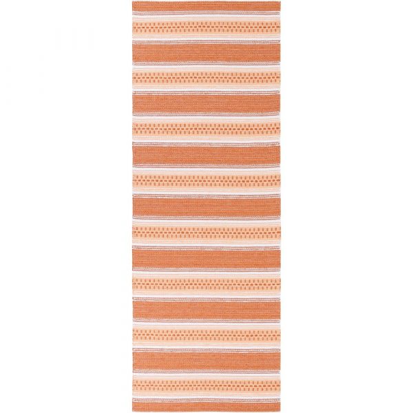 Oranžový behúň vhodný do exteriéru Narma Runo, 70 × 300 cm