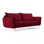 Červená pohovka so zamatovým poťahom Cosmopolitan Design Florence,160 cm