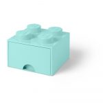 Mentolovozelený úložný box štvorec LEGO®
