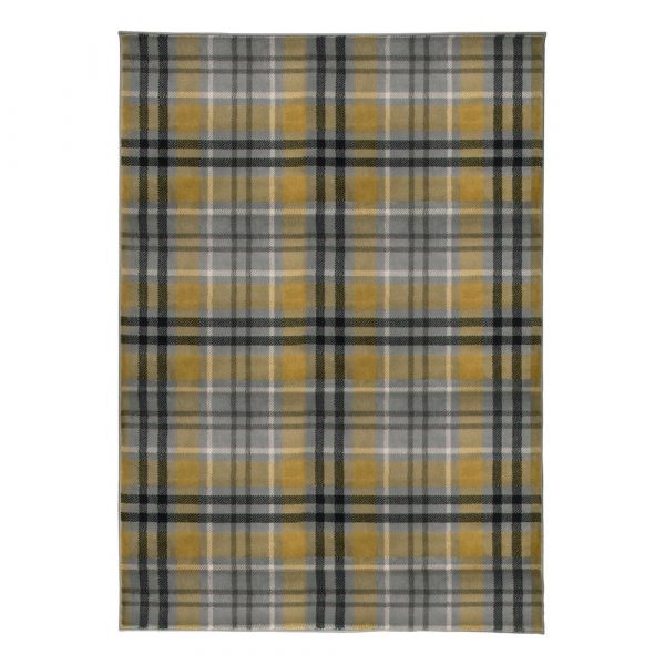 Žlto-sivý koberec Flair Rugs Highland, 120 x 170 cm