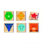 Detské drevené puzzle Djeco Animale