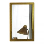 Nástenné zrkadlo s rámom v zlatej farbe Oyo Concept, 40 x 55 cm