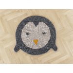 Detský guľôčkový vlnený koberec Wooldot Ball rugs Penguin, ⌀ 90 cm