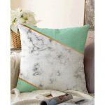 Obliečka na vankúš s prímesou bavlny Minimalist Cushion Covers Light Marble, 55 x 55 cm