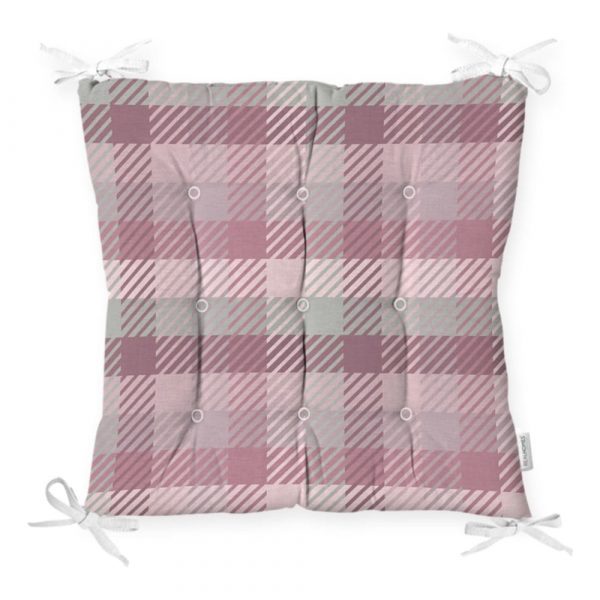 Sedák na stoličku Minimalist Cushion Covers Flannel Pink, 40 x 40 cm