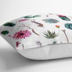 Obliečka na vankúš s prímesou bavlny Minimalist Cushion Covers Succulent, 70 x 70 cm
