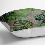 Obliečka na vankúš s prímesou bavlny Minimalist Cushion Covers Banana Leaves, 70 x 70 cm