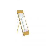 Stojacie zrkadlo s horčicovožltým rámom Oyo Concept, 35 x 140 cm