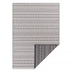 Čierno-biely vonkajší koberec Ragami Kahira, 80 x 150 cm