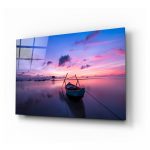 Sklenený obraz Insigne Sunset Painting on the Boat, 110 x 70 cm