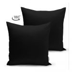 Čierna obliečka na vankúš Minimalist Cushion Covers, 45 x 45 cm