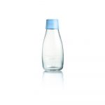 Pastelovomodrá sklenená fľaša ReTap s doživotnou zárukou, 300 ml