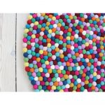 Guľôčkový vlnený koberec Wooldot Ball rugs Multi, ⌀ 120 cm