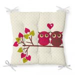 Sedák s prímesou bavlny Minimalist Cushion Covers Lovely Owls, 40 x 40 cm