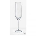 Súprava 6 pohárov na šampanské Crystalex Uma, 200 ml