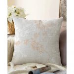 Sivá obliečka na vankúš s prímesou bavlny Minimalist Cushion Covers Bloom, 55 x 55 cm
