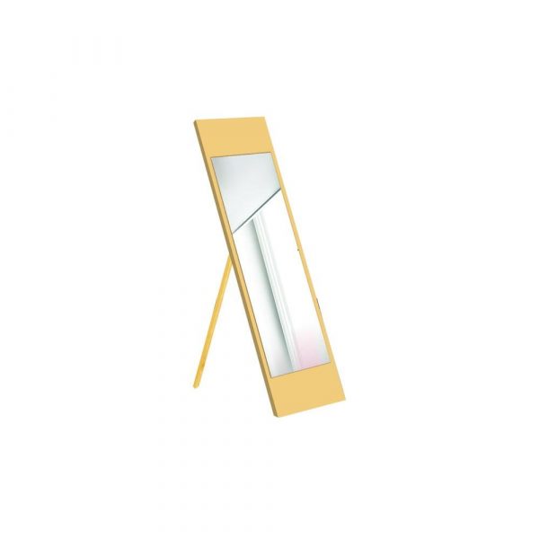 Stojacie zrkadlo s žltým rámom Oyo Concept, 35 x 140 cm
