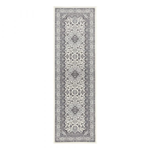 Krémovo-sivý koberec Nouristan Parun Tabriz, 80 x 250 cm