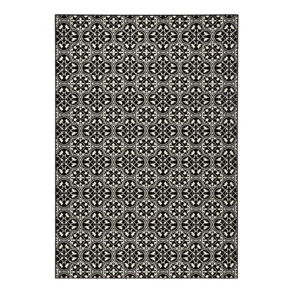 Čierny koberec Hanse Home Gloria Pattern, 80 x 150 cm