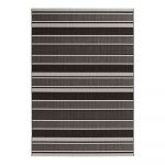 Čierný vonkajší koberec Bougari Strap, 200 x 290 cm