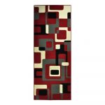 Červený koberec Hanse Home Hamla Retro, 80 × 200 cm