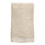 Béžový bavlnený uterák Zone Classic, 100 x 50 cm