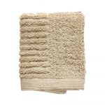 Tmavobéžový bavlnený uterák na tvár Zone Classic, 30 x 30 cm