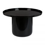 Čierny konferenčný stolík Zuiver Shiny Bomb, ø 67 cm
