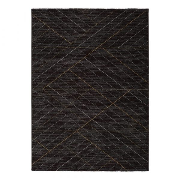 Čierny koberec Universal Dark, 80 x 150 cm