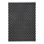 Čierny koberec Zala Living Chain, 70 × 140 cm