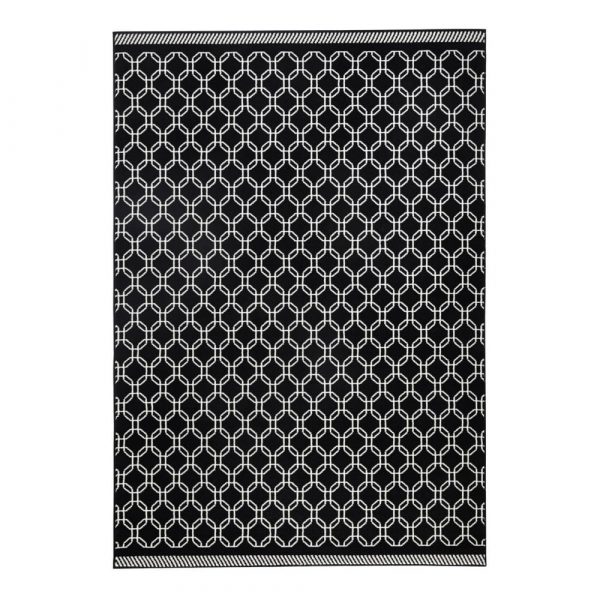 Čierny koberec Hanse Home Chain, 140 × 200 cm