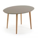 Rozkladací jedálenský stôl z bukového dreva La Forma Oakland, 120 x 90 cm