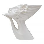 Biela porcelánová váza Mauro Ferretti Thinking Woman