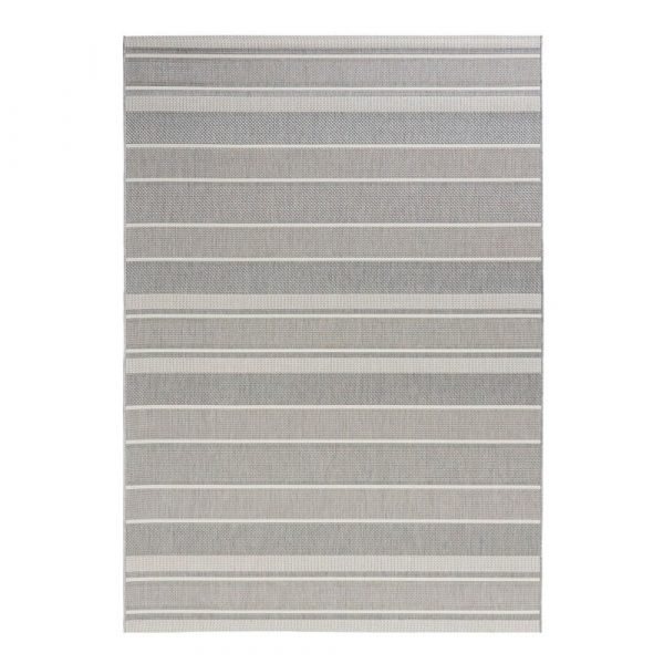 Sivý vonkajší koberec Bougari Strap, 120 x 170 cm