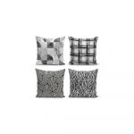 Súprava 4 dekoratívnych obliečok na vankúše Minimalist Cushion Covers Minimalist Drawing, 45 x 45 cm