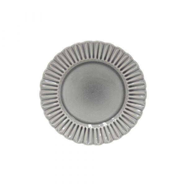 Sivý kameninový tanier Costa Nova Cristal, ⌀ 28 cm