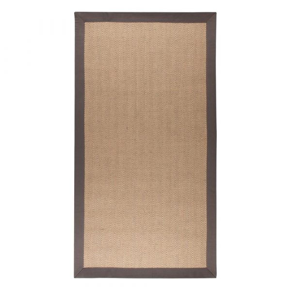 Hnedo-sivý jutový koberec Flair Rugs Herringbone, 200 x 290 cm