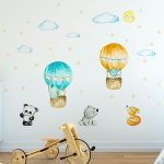 Detské samolepky na stenu Ambiance Balloons and Stars