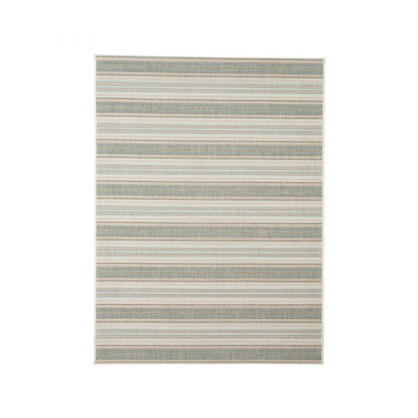 Béžovo-zelený vonkajší koberec Floorita Riga, 160 × 230 cm